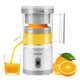 SUPCOOKI Electric Citrus Juicer Rechargeable Juicer Machine with USB Cable and Cleaning Brush Touch Button Automatic Orange Lime Lemon Grapefruit Squeezer Easy to Clean Portable Juicer White