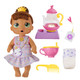 Baby Alive Bubbly Tea Party Sophia Sparkle Doll With Teapot Accessories, Brown Hair, 11 Inches, Kids Toys, Ages 3+