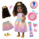Baby Alive Princess Ellie Grows Up Black Hair Doll For 3 Year Old Girls And Boys And Up, 18-Inch