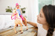 Barbie Playet With Blonde Fashion Doll In Riding Outfit & Light Brown Horse With Saddle, Bridle & Reins ( Exclusive)