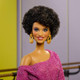 Barbie Signature Doll, Debbie Allen Tribute Collection Posable Doll With Off-Shoulder Top, Gold Belt, And Purple Fringe Pants With Leg Warmers