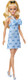 Barbie Fashionistas Doll #237 With Wavy Blonde Ponytail Wearing Blue Bow Halter Dress, Black Hair Bow Accessory And Matching Blue Heels