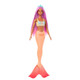 Barbie Mermaid Doll With Pink Fantasy Hair & Headband Accessory, Toy With Starfish-Inspired Bodice & Soft Orange Tail