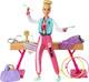 Barbie Careers Playset, Blonde Gymnast Doll With Balance Beam, Twirling Toy & 15+ Accessories Including Clothes, Hoops, Trophy & More