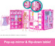 Barbie Dream Closet Toy Playset With Clothes & Accessories, 3-Ft-Wide With 25+ Pieces, 4 Complete Fashion Looks