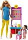 Barbie Teacher Dolls & Playset With Fashion Doll, Small Doll, Furniture & Accessories Including Flipping Blackboard