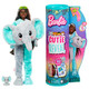 Barbie Cutie Reveal Fashion Doll, Jungle Series Monkey Plush Costume, 10 Surprises Including Mini Pet & Color Change