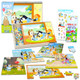 Bluey Wooden Puzzle 5 Pack - Bluey Wood Puzzles Bundle With Holding Tray, Stickers And More  Bingo Jigsaw Puzzles For Kids