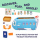 Bluey 3-In-1 Transforming Airplane Toys For Kids Playset, Turns Into Resort & Boat, Airplane Toys For Kids 5-8 Includes Exclusive Captain Figure