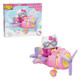 Brickcraft Hello Kitty Airplane Adventure Kit 273-Piece Sanrio Set Pink Aircraft Toy Featuring Spinning Propeller Rolling Wheels Collectible Buildable Model  Birthday Display Creative