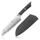 Cangshan Kuro Series 7-Inch Santoku Knife With Sheath, High Carbon X-7 Damascus Steel, 504265