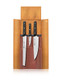 Cangshan Tg Series 62304 Swedish 12C27 Steel 4-Piece Knife Leather Roll Set
