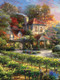 Ceaco - 3 In 1 Multipack - Thomas Kinkade - Clocktower Cottage - 550, 750, 700 Piece Panoramic Jigsaw Puzzles