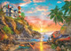 Ceaco - Ez2Hold - Dominic Davison - Ocean Fishing At Sunrise - 500 Piece Jigsaw Puzzle For Adults - Challenging Puzzle Perfect For Game Nights - Finished Size Is 26 X 19