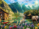 Ceaco - Paradise In The Mountains - 500 Piece Jigsaw Puzzle