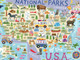 Ceaco - National Parks Map - 500 Piece Jigsaw Puzzle