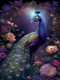 Ceaco - Glow In The Dark - Peacock Glow - 750 Piece Jigsaw Puzzle