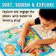 Creativity For Kids Sensory Squish Bag: Ocean Adventure - Toddler Sensory Mat, Calming Toys And Motor Skills Activities For Kids, Busy Board, Calm Down Corner Supplies (Ages 3+)