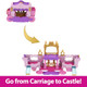 Disney Princess Mattel Disney Princess Toys, Carriage To Castle Transforming Playset With Aurora Small Doll, 4 Figures, Furniture & Accessories