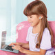 Disney Princess Style Collection Laptop With Phrases, Sound Effects & Music Girls Toy Pretend Laptop