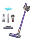 Dyson V8 Origin+ Cordless Stick Vacuum Cleaner  Purple, Hepa Filter, Bagless, Telescopic Handle, Rotating Brushes, Battery Operated, Up To 40 Min Runtime, 2-Year , With 5Ave Microfiber Cloth