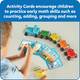 Hand2Mind Numberblocks Express Train Mathlink Cubes Activity Set, Preschool Learning Activities, Train Toy, Counting Blocks, Number Toys, Kids Educational Toys, Math Manipulatives For Preschoolers