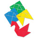 Hand2Mind Plastic Tangrams, Manipulative Set For Math Puzzles (Pack Of 32)