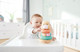 Hape Bunny StackerWooden Stacking RingsWobble Learning Tower Developmental Toy, For Babies 10 Months+