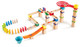 Hape Marble Run Race Track  Wooden Diy Marble Run Set With Dominoes, Steam Educational Learning Toy, 81 Pieces, For Kids 3 Years+