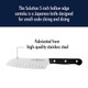 Henckels Solution Razor-Sharp Hollow Edge Santoku Knife 5.5 Inch, German Engineered Informed By 100+ Years Of Mastery, Black/Stainless Steel