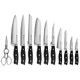 Henckels Forged Accent 20 Piece Self Sharpening Knife Block Set - Black Handles