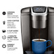 Keurig K-Elite Single-Serve K-Cup Pod Coffee Maker, Brushed Slate, 12 Oz. Brew Size 3-Month Brewer Maintenance Kit