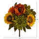 Nearly Natural 16In. Peony, Dahlia And Sunflower Artificial Flower Bouquet (Set Of 2)
