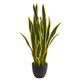 Nearly Natural 26 In. Sansevieria Artificial Silk Plants, Green
