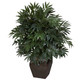 Nearly Natural Double Bamboo Palm With Decorative Planter Silk Plant