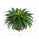 Nearly Natural 32In. Artificial Double Boston Fern In Handmade Mexican Talavera Ceramic Planter