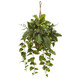 Nearly Natural Mixed Pothos And Boston Artificial Fern In Hanging Basket