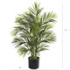 Nearly Natural 2.5Ft Artificial Areca Palm Tree, Uv Resistant (Indoor/Outdoor)
