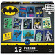 Spin Master Games, Dc Comics, Batman Puzzles 12-Pack, Kids Puzzles, Features Dark Knight, Clayface, Riddler, Penguin, & More, For Ages 4 & Up