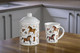 Spotted Dog  Company Spotted Dog  Company Ceramic Food Storage Jar With Lid, Decorative Kitchen Canister For Coffee Tea Sugar, Novelty Treat Container, Equestrian Themed s For Pony Horse Lovers 30Oz