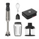 Vitamix 5-Speed Immersion Blender 5-Piece Bundle, 625-Watt Motor, One-Handed Operation, 5 Ft Cord, Includes Mini-Chopper, Blending Jar, Whisk Attachment & Storage Case, Stainless Steel/Black