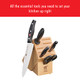 Zwilling Twin Signature 6-Piece Razor-Sharp German Knife Block Set, Made In Company-Owned German Factory With Special Formula Steel Perfected For Almost 300 Years, Dishwasher Safe