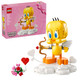 LEGO Looney Tunes Sweetheart Tweety Bird Building Toy for Adults & Kids - Tweety Figure W/Display Pedestal & Accessories for Girls & Boys Ages 12+ - Gift & Craft for Valentine's Day - 40824