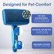 American Kennel Club American Kennel Club Akc Pet Grooming Brush For Dogs And Cats - 2-In-1 Deshedding And Detangling Brush With Dense Nylon Bristles Removes Loose Hair For Short And Long Coat Dogs And All Breeds