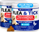 Artullano Flea And Tick Prevention For Dogs Chewables - Natural Flea Treatment Control - Supplement For Large & Small Dogs With Vitamins - Immune Support Chews - Puppy Pest Defense Oral Pills - 120 Soft Treats