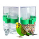 Asdicoxb Clpoawc Bird Water Dispenser Outdoor No Mess Automatic FeederParakeet Waterer For CageFood Container Bird Cage Accessories Hanging Outside For Lovebird Canary Finch Small Birds (2Pcs) Clear