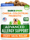 Bark&Spark Dog Allergy Relief Chews (180 Treats) - Anti-Itch Skin & Coat Supplement - Omega 3 Fish Oil - Itchy Skin Relief Treatment Pills - Itching&Paw Licking - Dry Skin & Hot Spots - Chicken Liver
