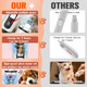 Beiduona Dog Nail Trimmers Ultra Quiet Electric Pet Dog Nail Clippers Cat Nail Clipper With Led Lights Nail Grinder High Speed Nail File Electric Clippers For Grooming Small MediumLarge Dogs And Cats (White)