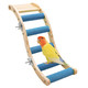 Dnoifne Bird Ladder Bridge Wooden Parrot Hamster Climbing Ladder Toys Bird Perch Stand Bird Cage Accessories Small Animals Climbing Toy For Parrot Hamster Rat Squirrel Sugar Gliders Parakeets Cockatiels