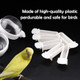 Dqitj 6 Pcs Small Bird Detachable Transparent Bowl Parrot Plastic Food Cup Canary Finch Convenient Hanging Seed Water Feeder (With 6 Pcs Small Food Cups)
